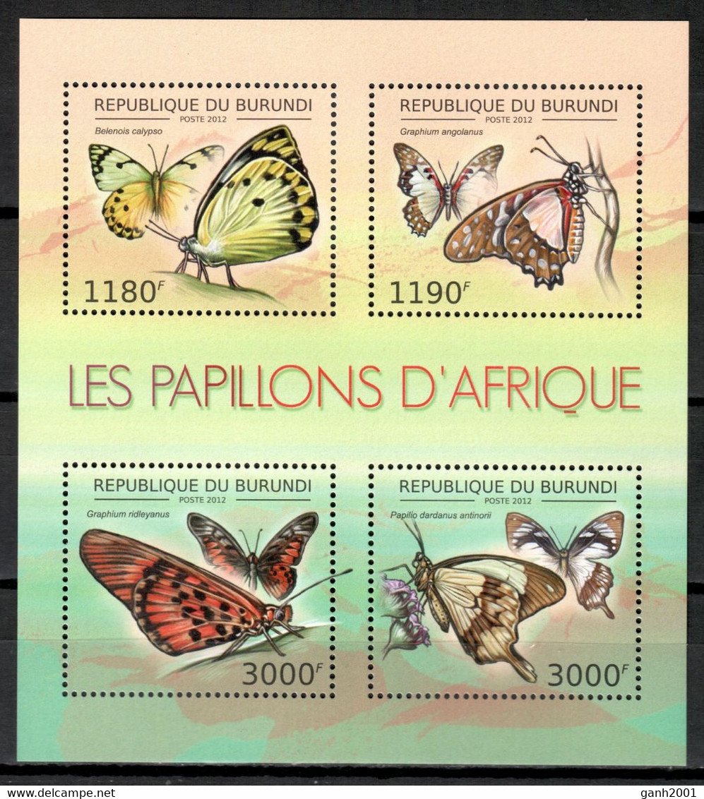 Burundi 2012 / Butterflies MNH Mariposas Papillons Schmetterlinge / Id67  2-19 - Vlinders