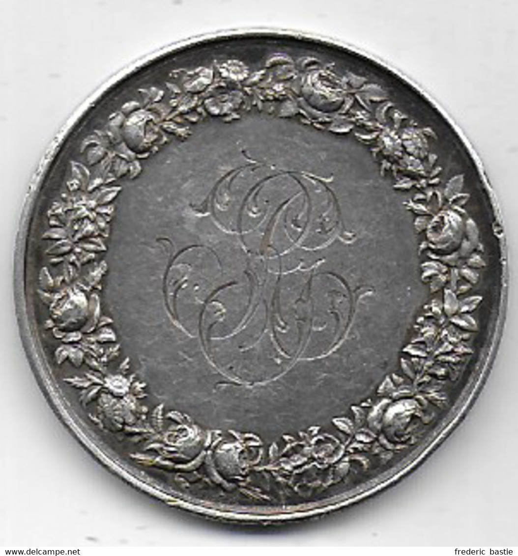 Médaille De Mariage En Argent  ( 1873 Sur La Tranche ) - Altri & Non Classificati