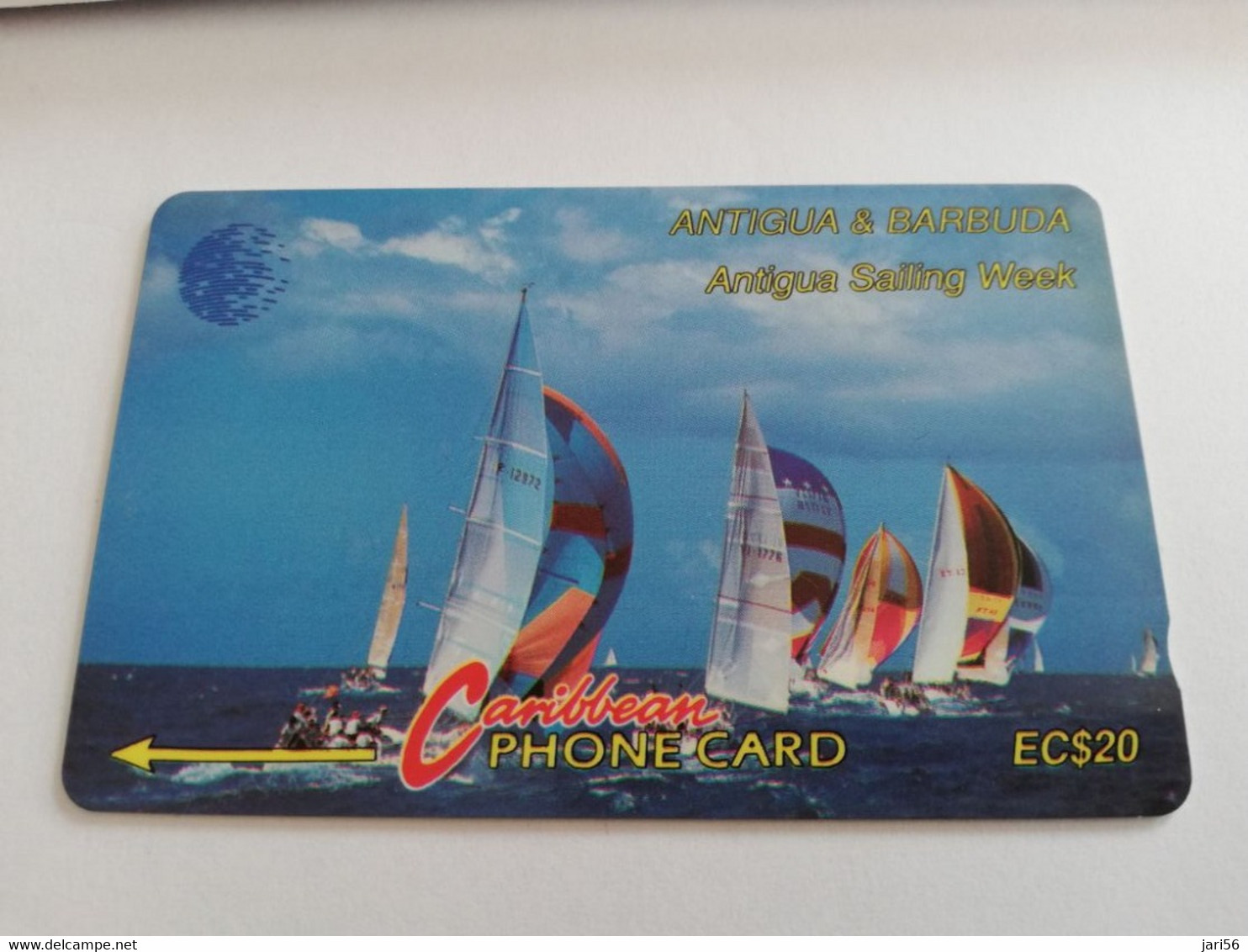 ANTIGUA & BARBUDA $ 20  Sailing Week White Logo         ANT-13B  CONTROL NR: 13CATB     NEW C&W LOGO **9578** - Antigua En Barbuda