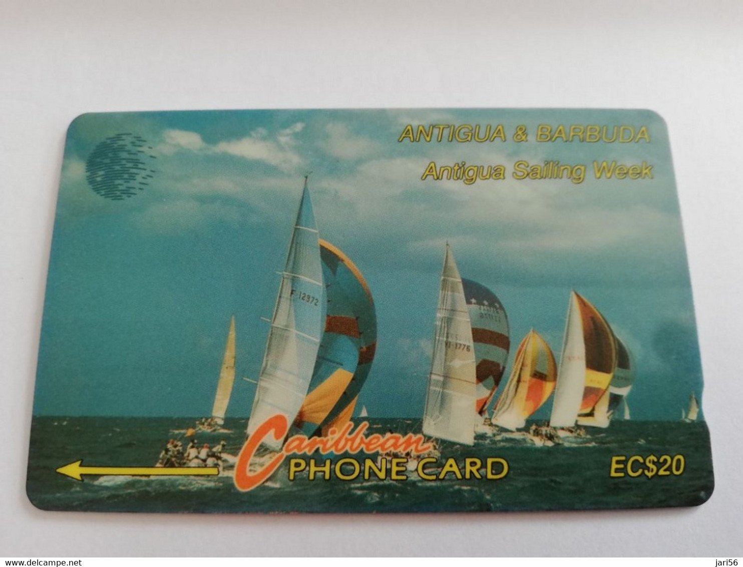 ANTIGUA & BARBUDA $ 20  Sailing Week White Logo         ANT-13B  CONTROL NR: 13CATB  WHITE    NEW C&W LOGO **9579** - Antigua En Barbuda