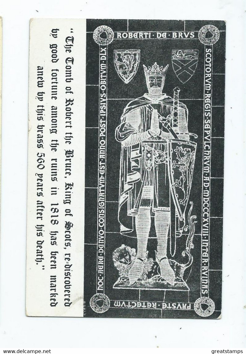 Postcard Fife Robert The Bruce Tomb Posted 1961 - Fife