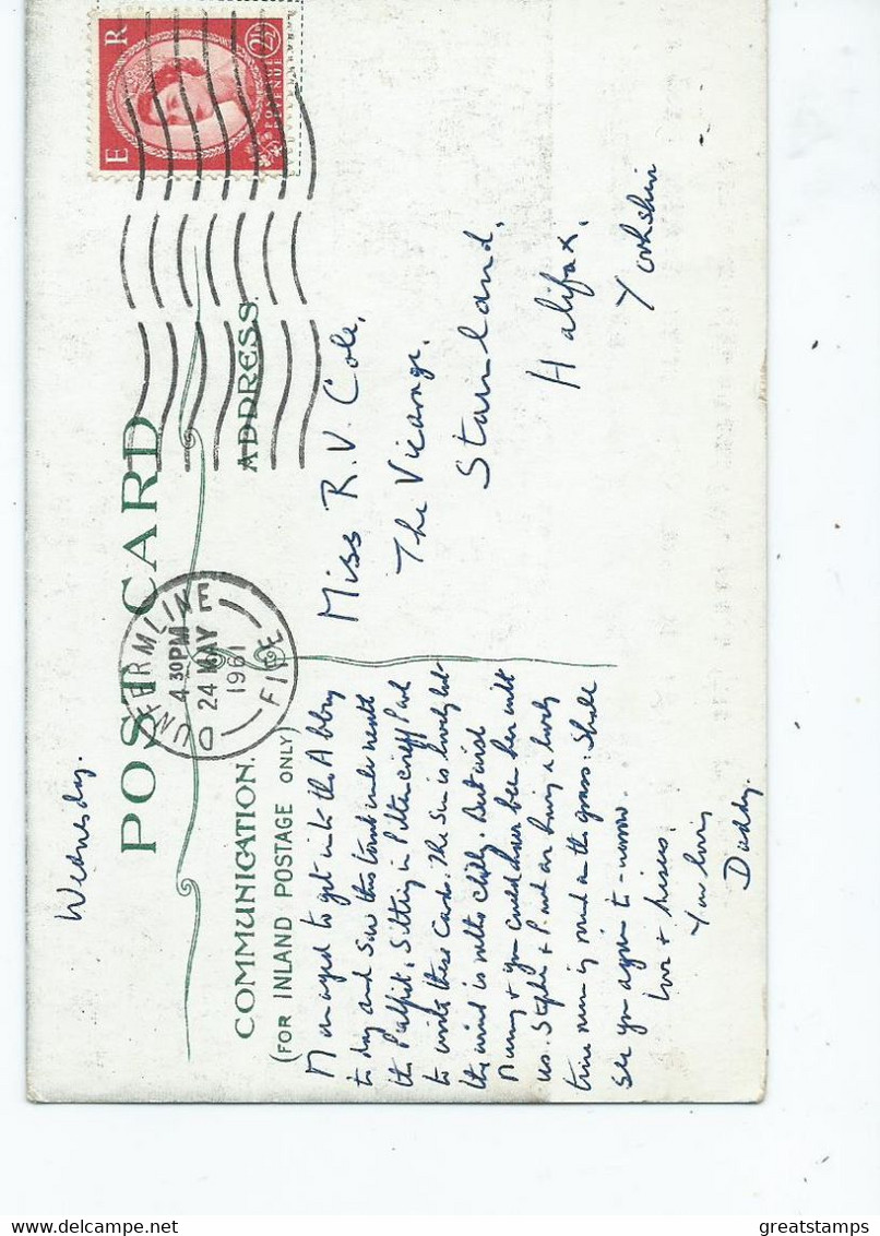Postcard Fife Robert The Bruce Tomb Posted 1961 - Fife