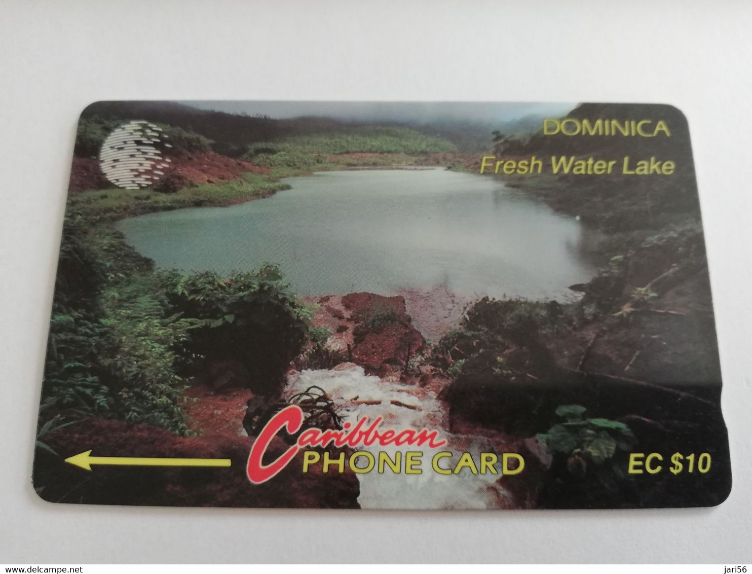 DOMINICA / $10,- GPT CARD  6CDMB  FRESCH WATER  LAKE       Fine Used Card  ** 9585 ** - Dominica