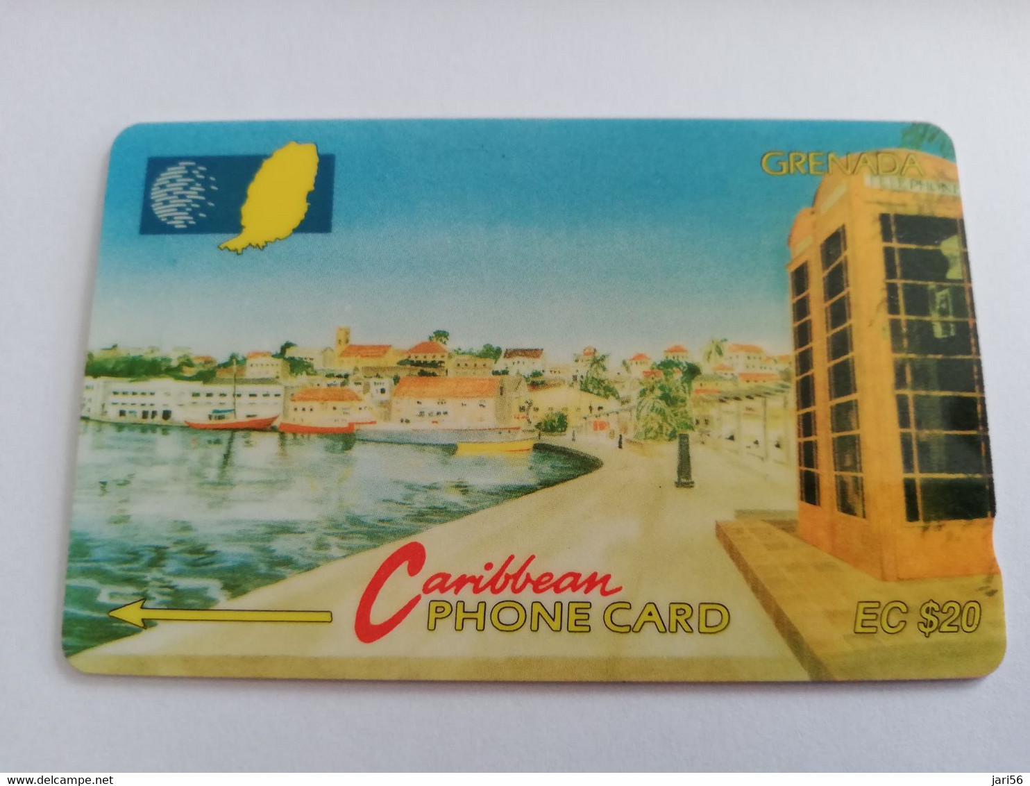 GRENADA  $ 20,- GPT GRE-8B  CARENAGE ST GEORGES       MAGNETIC    Fine Used Card    **9586** - Grenade