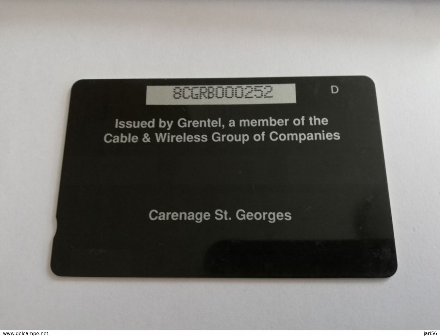 GRENADA  $ 20,- GPT GRE-8B  CARENAGE ST GEORGES       MAGNETIC    Fine Used Card    **9586** - Grenada