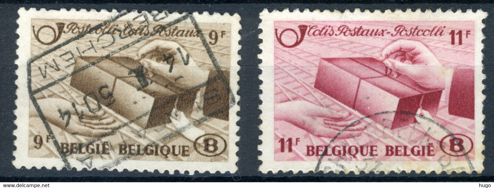 (B) TR301/302 Gestempeld 1948 - Postpakketzegels Hellogravure - Other & Unclassified