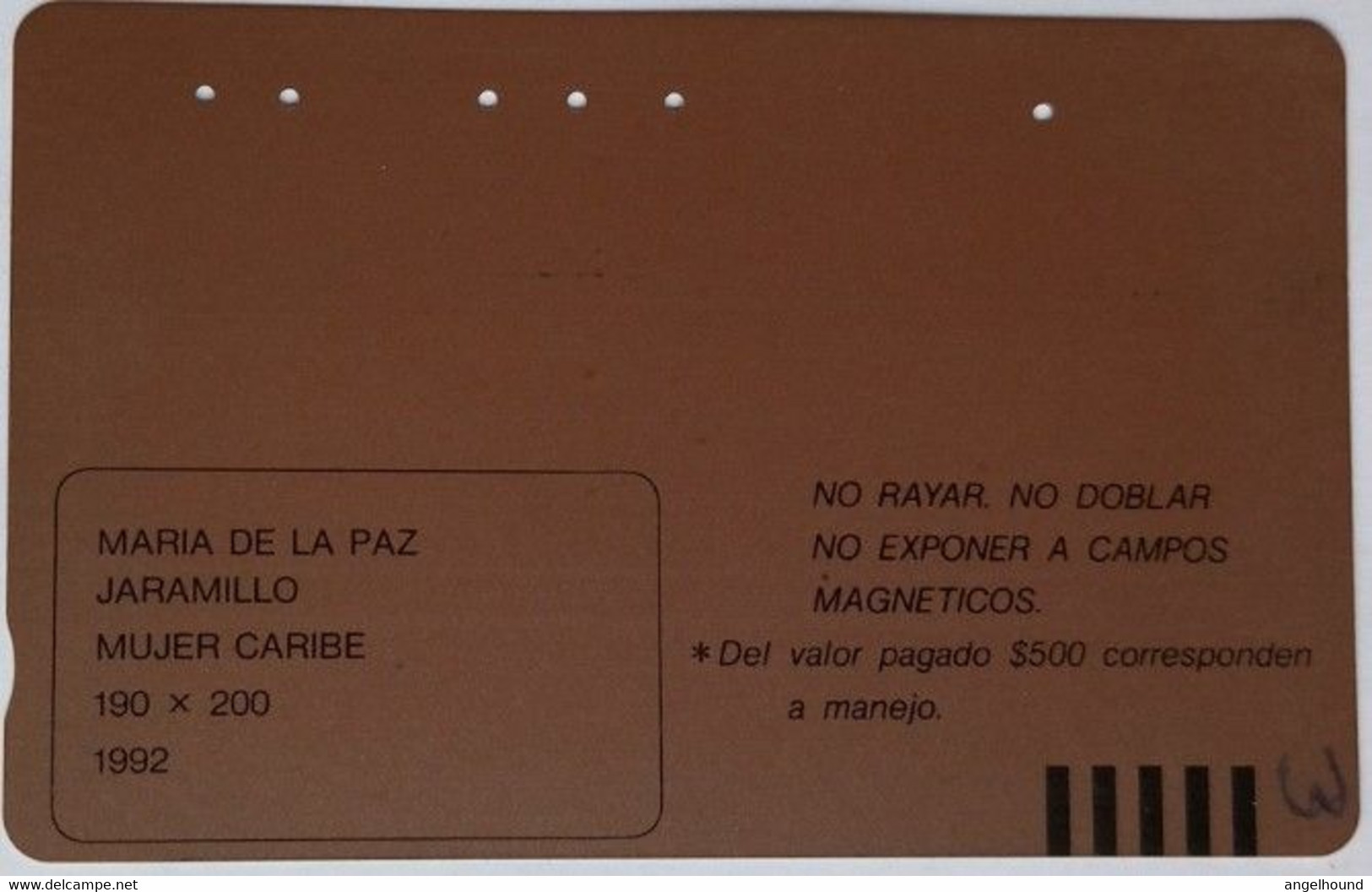 Colombia $15,500 Maria De La Paz Jaramillo " Mujer Caribe " - Colombie