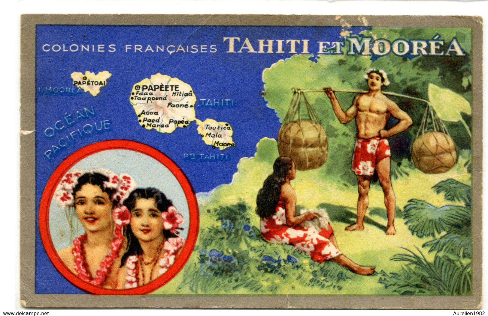 Carte Publicitaire Produits Du Lion Noir - Tahiti Et Moorea -  1269 - Polynésie Française