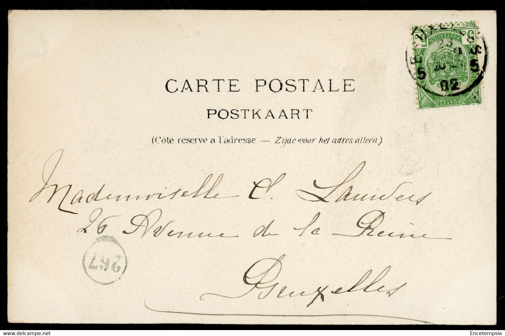 CPA - Carte Postale - Belgique - Bruxelles - Quai Au Foin - 1902  (CP20370OK) - Transport (sea) - Harbour