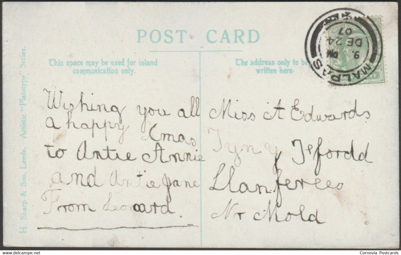 The Hermitage, Roundhay Park, Leeds, 1907 - H Sharp Postcard - Leeds
