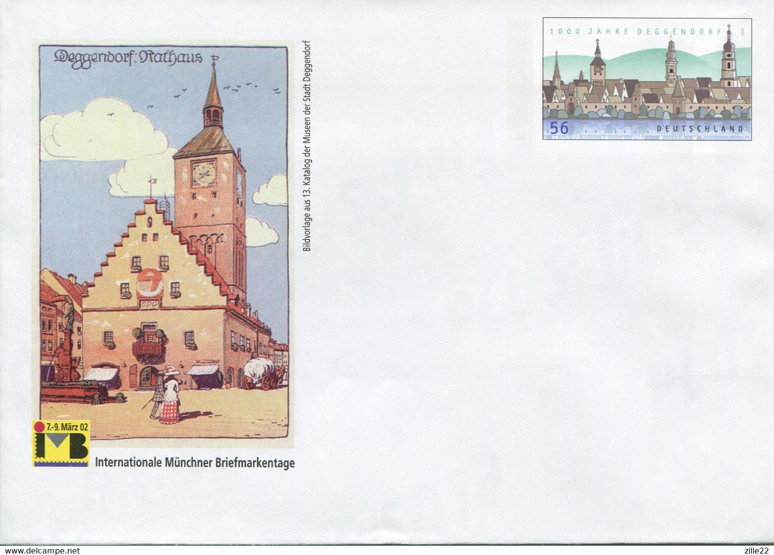 Germany Deutschland Postal Stationery - Cover - Deggendorf Design - Stamp Exhibition - Private Covers - Mint