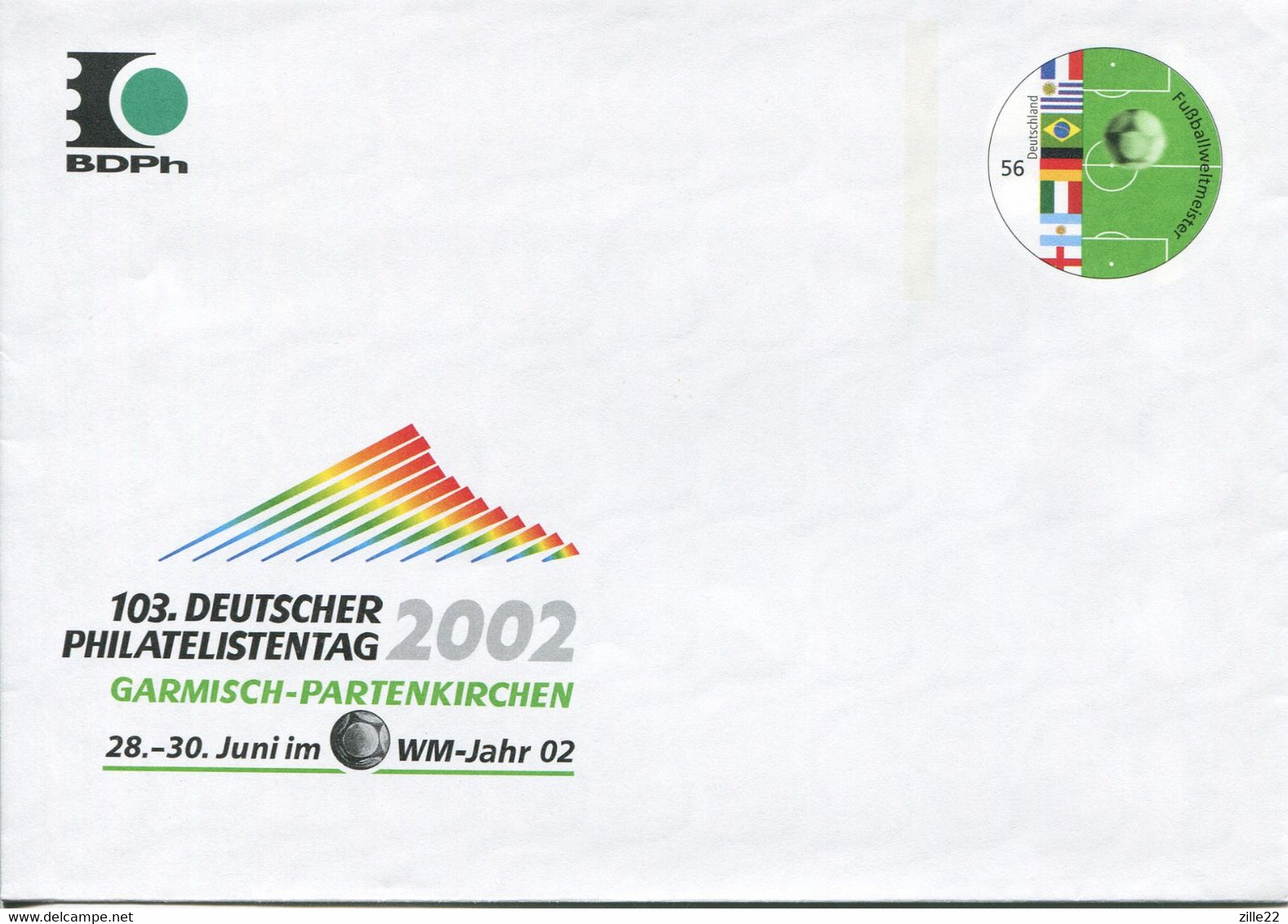 Germany Deutschland Postal Stationery - Cover - Football Design - Stamp Exhibition Garmisch-Patenkirchen - Private Covers - Mint