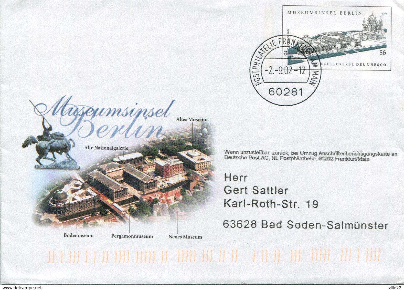 Germany Deutschland Postal Stationery - Cover - Museum Design - Berlin - Privé Briefomslagen - Gebruikt
