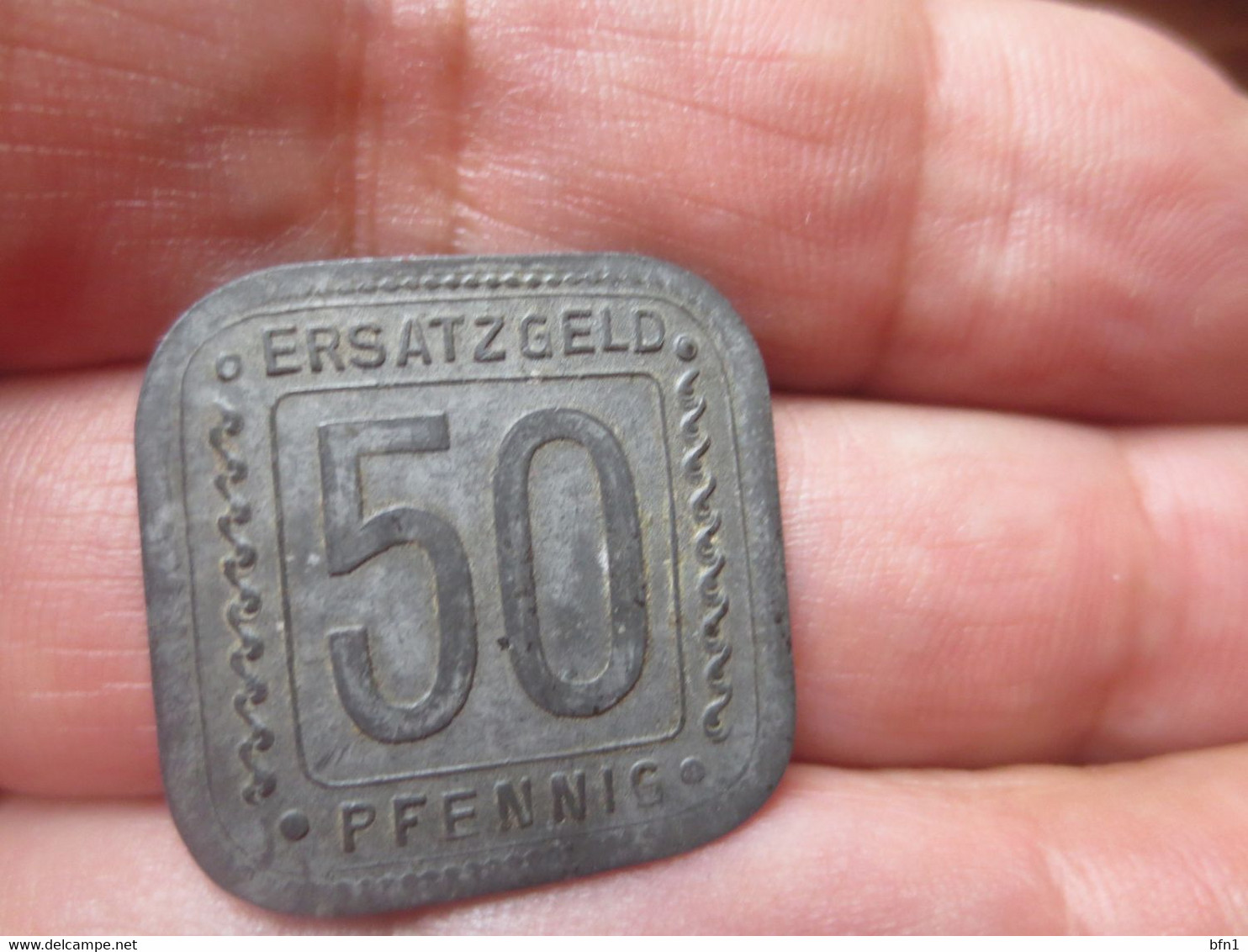 Ersatzgeld 50 Pfennig Badische Anilin & Soda Fabrik 1918 Ludwigshafen A.Rh. -SUP- - Notgeld