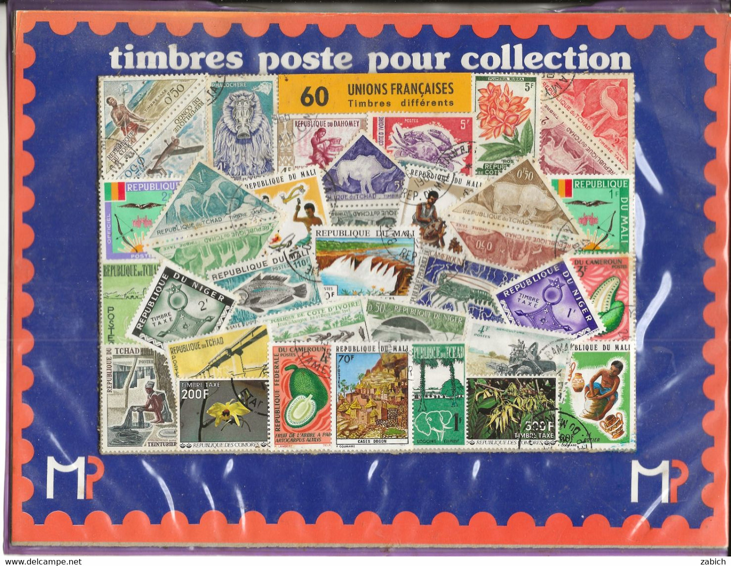 FRANCE  COLONIES POCHETTE DE 60 TIMBRES DE L'UNION FRANCAISE - Colecciones Completas