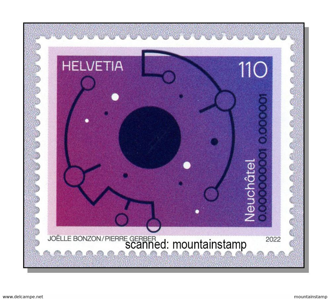 Switzerland 2022 (B22) Neuenburg, Single Stamp From Series Canton Of Switzerland MNH - Unused Stamps