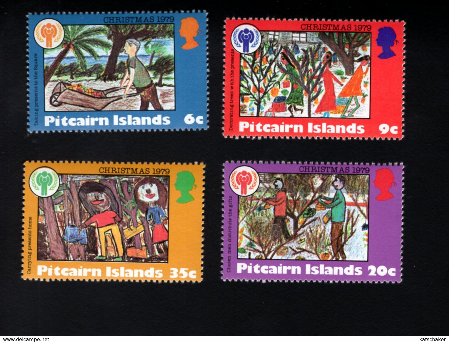 151234352 1979 SCOTT  188 191 (XX) POSTFRIS MINT NEVER HINGED - INTL YEAR OF THE CHILD - Pitcairn Islands