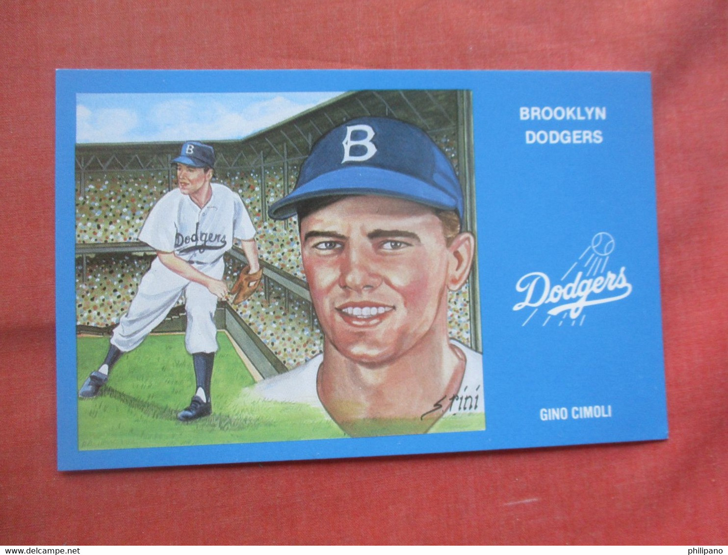 > Baseball   Brooklyn Dodger Gino Cimoli    Ref 5625 - Honkbal