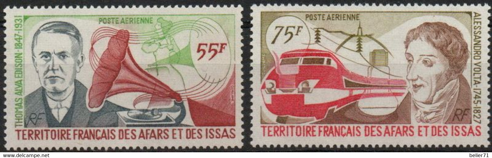 Territoire Français Des Afars Et Des Issas : Poste Aérienne N° 110 Et 111 Xx Neuf Sans Trace De Charnière Année 1977 - Unused Stamps