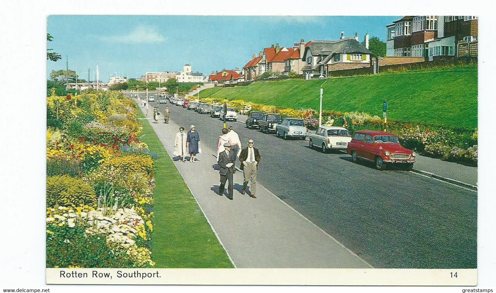 Lancashire Postcard Southport Rotten Row Bamforth 1970s /80s - Southport