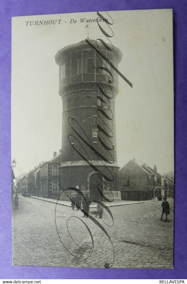 Turnhout Watertoren. Chateau D'Eau. 2 X Cpa - Water Towers & Wind Turbines