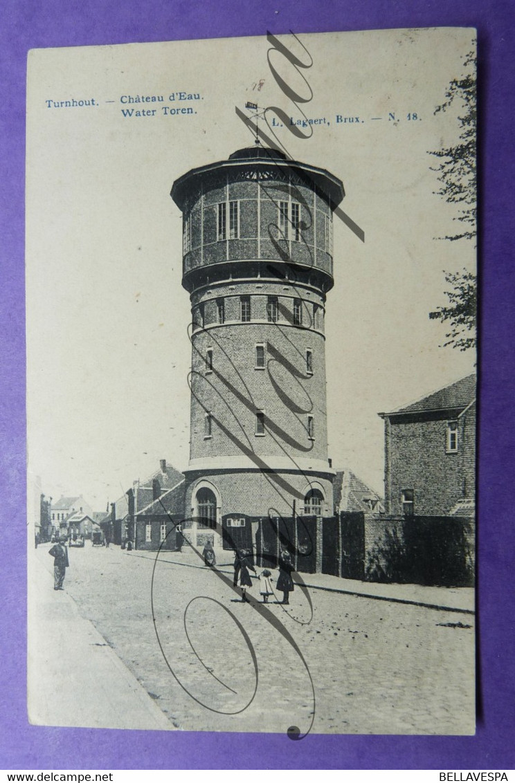 Turnhout Watertoren. Chateau D'Eau. 2 X Cpa - Wassertürme & Windräder (Repeller)