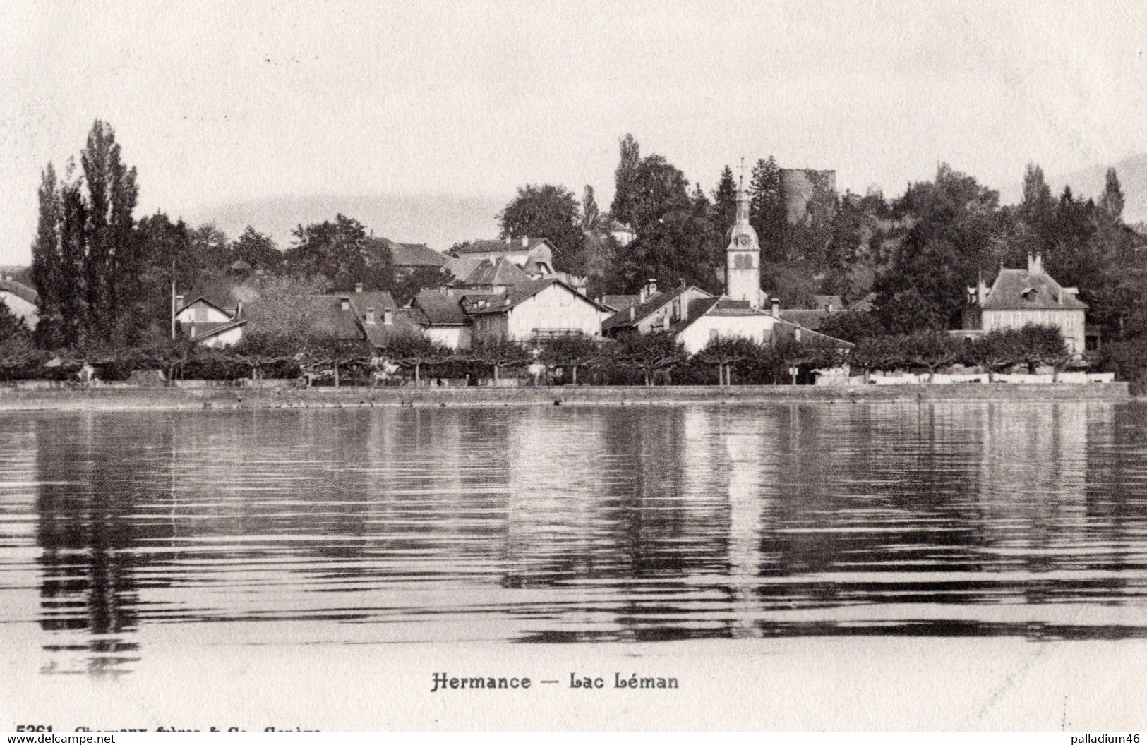 GENEVE HERMANCE LAC LEMAN - Charnaux Frères No 5361 - Voyagé Le 06.09.1910 - Hermance