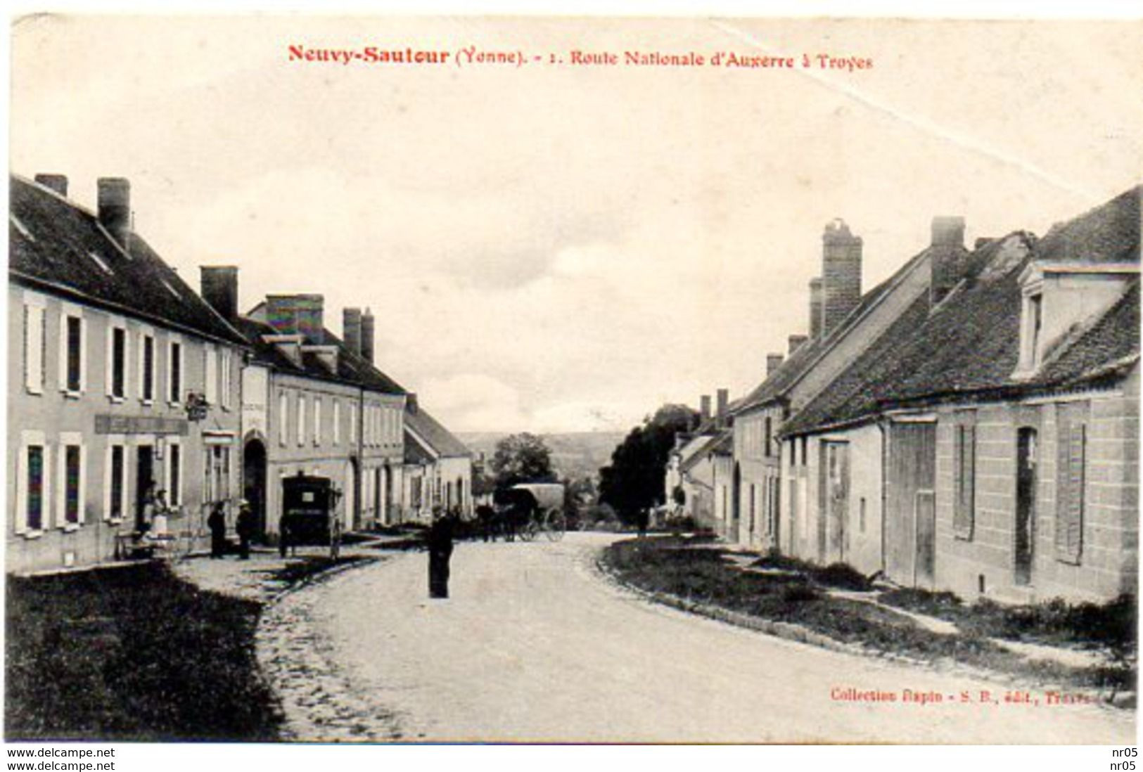 89 ( Yonne ) - NEUVY SAUTOUR - Route Nationale D'Auxerre A Troyes - Neuvy Sautour