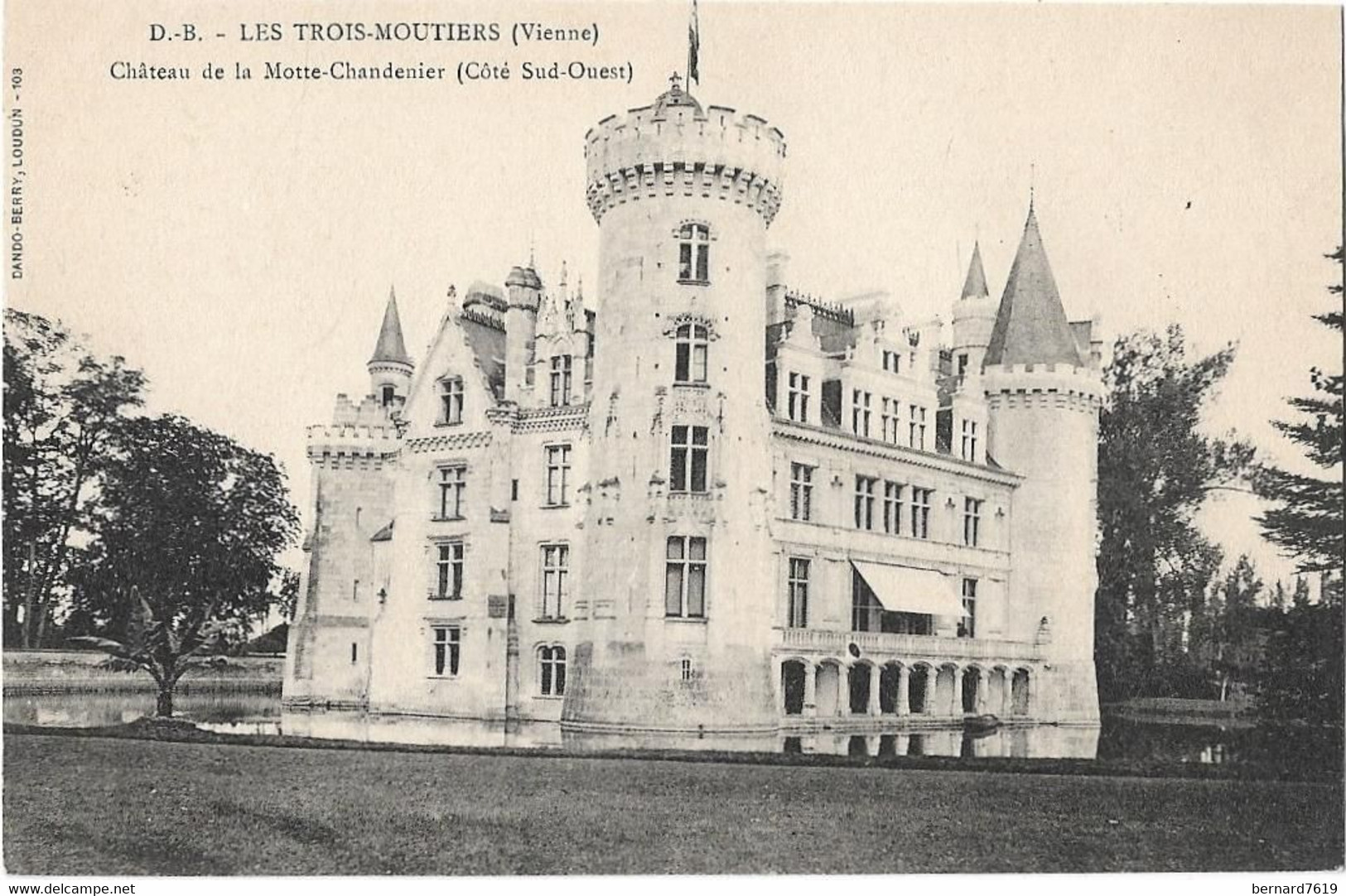86    Les Trois Moutiers  -   Le Chateau De  La Motte  Chandenier Cote  Sud  Ouest - Les Trois Moutiers