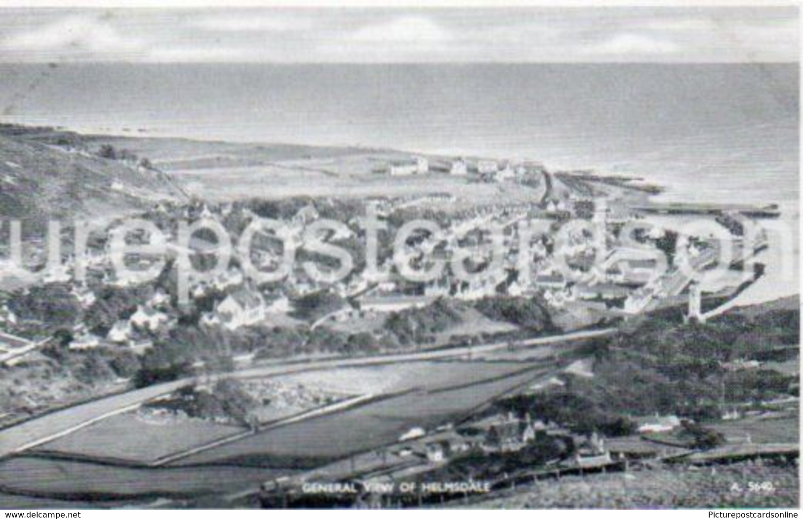 GENERAL VIEW OF HELMSDALE OLD B/W POSTCARD SCOTLAND - Caithness