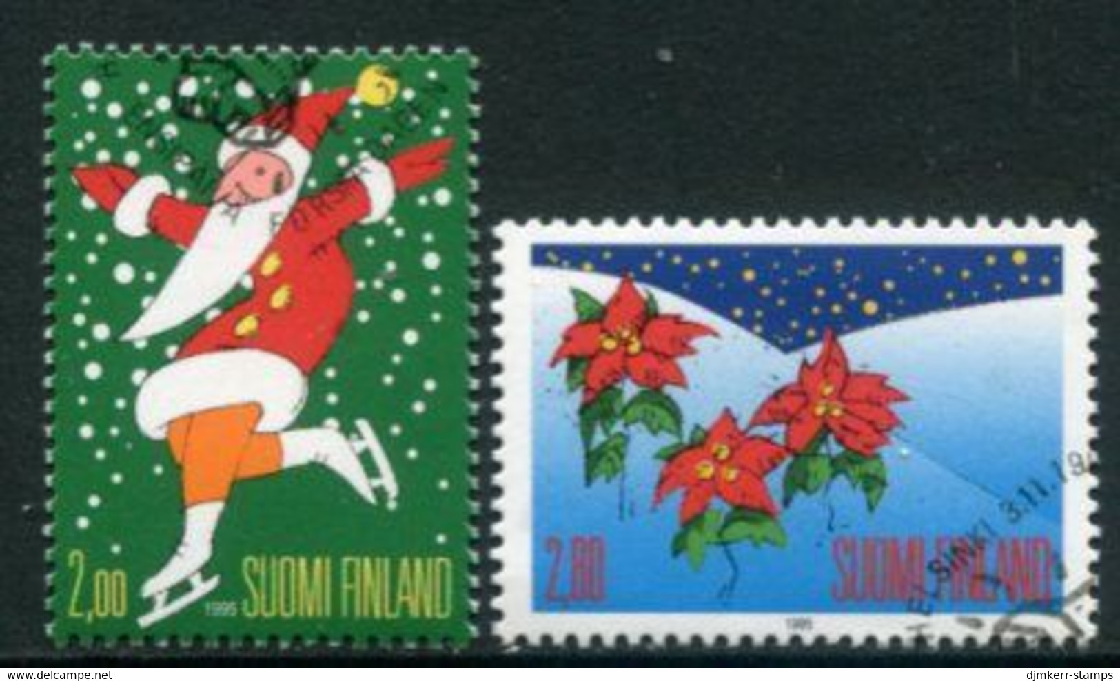 FINLAND 1995 Christmas Used.  Michel 1317-18 - Gebraucht