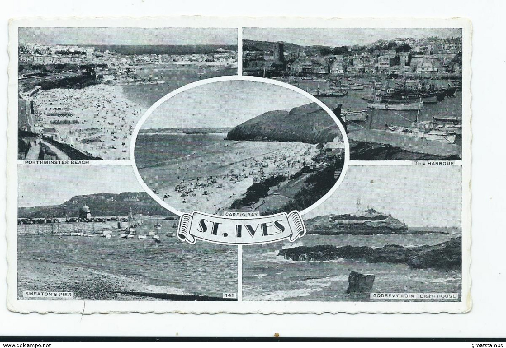 Cornwall Postcard St.ives Multiview Rp Unused - St.Ives