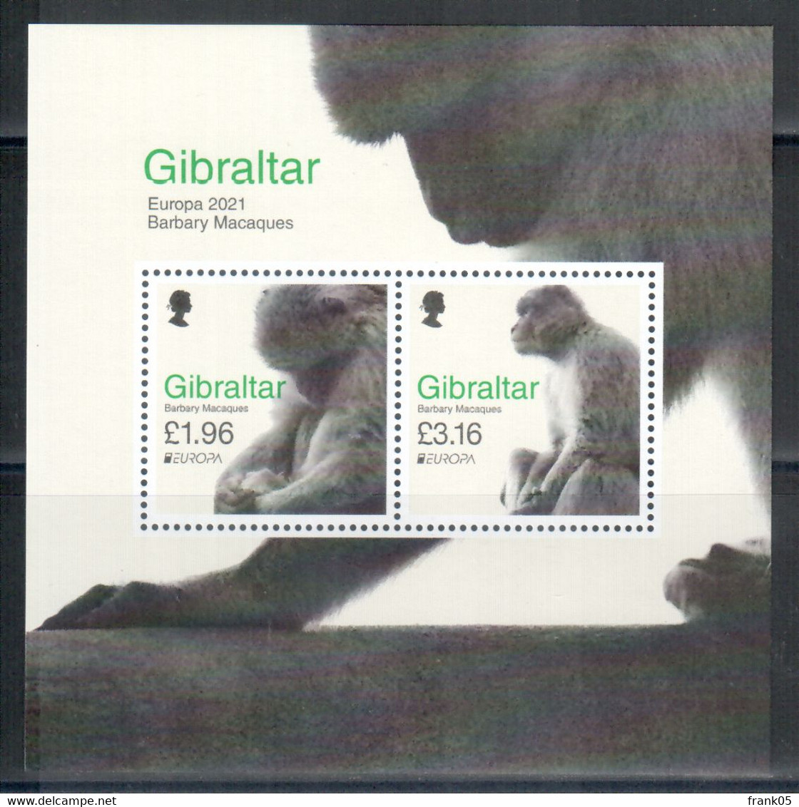 Gibraltar 2021 EUROPA Block/souvenir Sheet ** - 2021