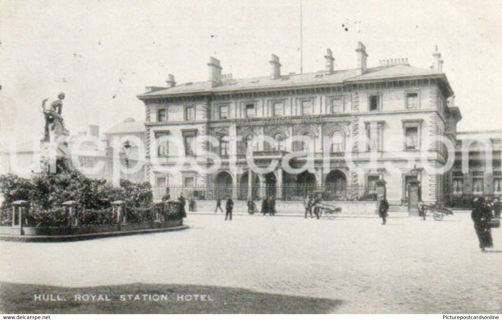 HULL ROYAL STATION HOTEL OLD B/W POSTCARD YORKSHIRE - Hull