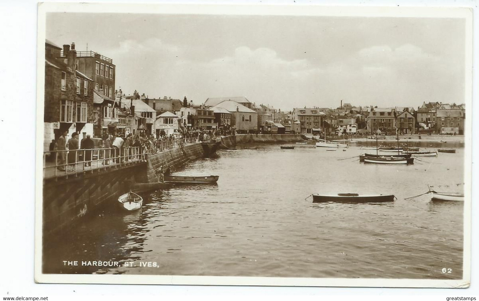 Cornwall Postcard The Harbour Rp Unused St.ives - St.Ives