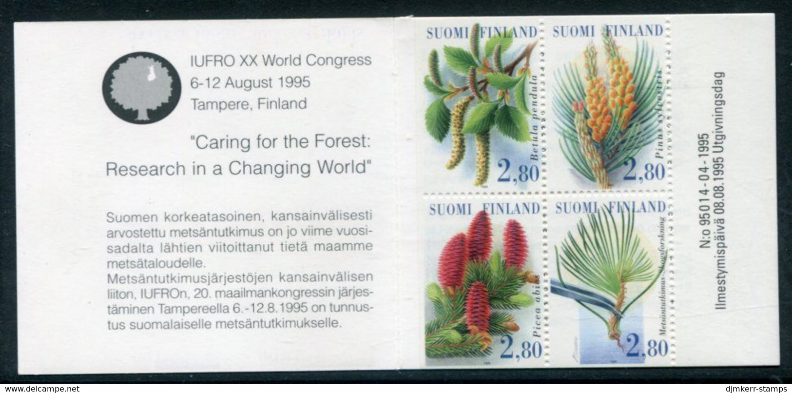 FINLAND 1995 Forestry World Congress Booklet MNH / **.  Michel 1305-08 - Neufs