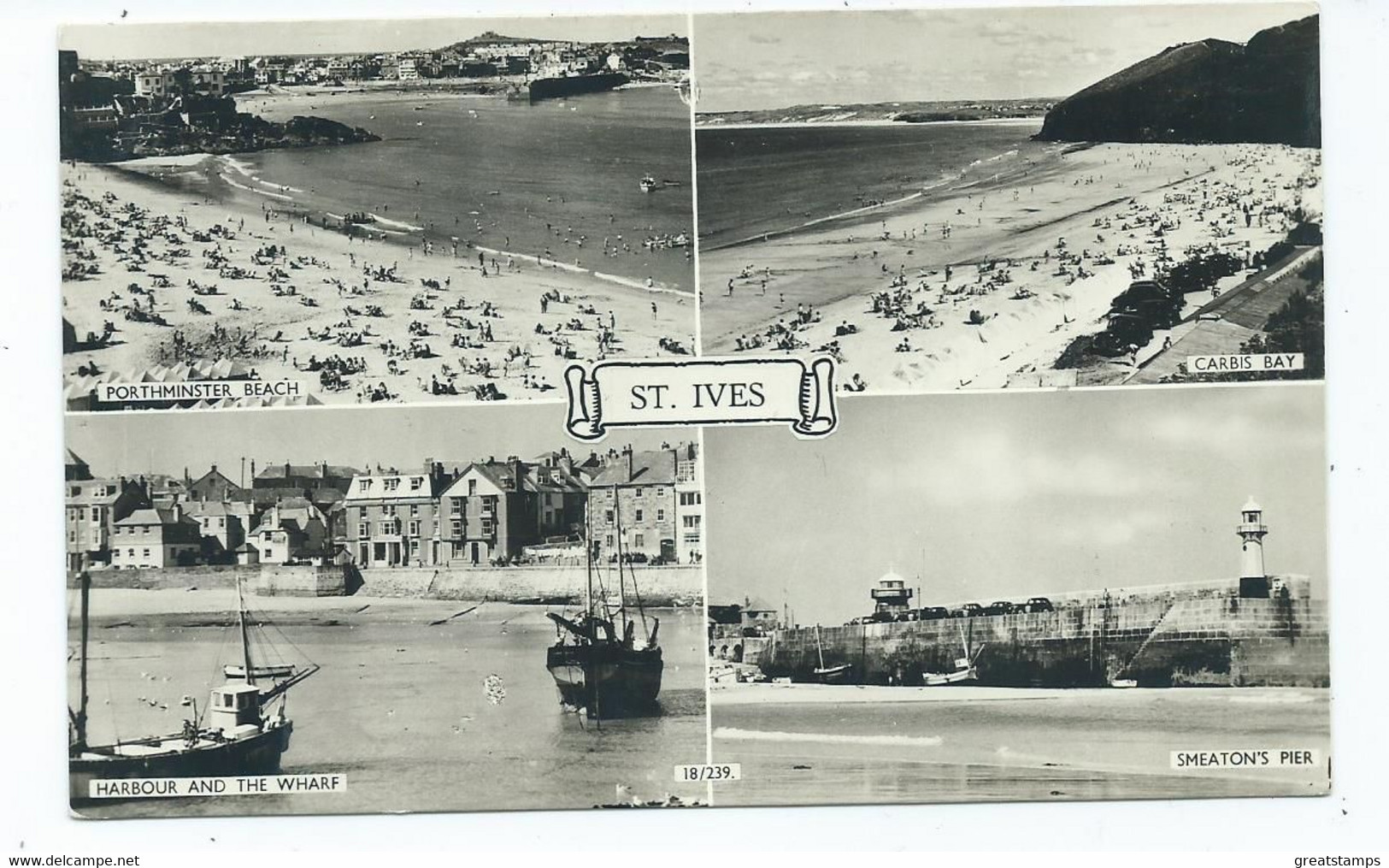 Cornwall Postcard St.ives  Rp Overland Undated  Multiview - St.Ives