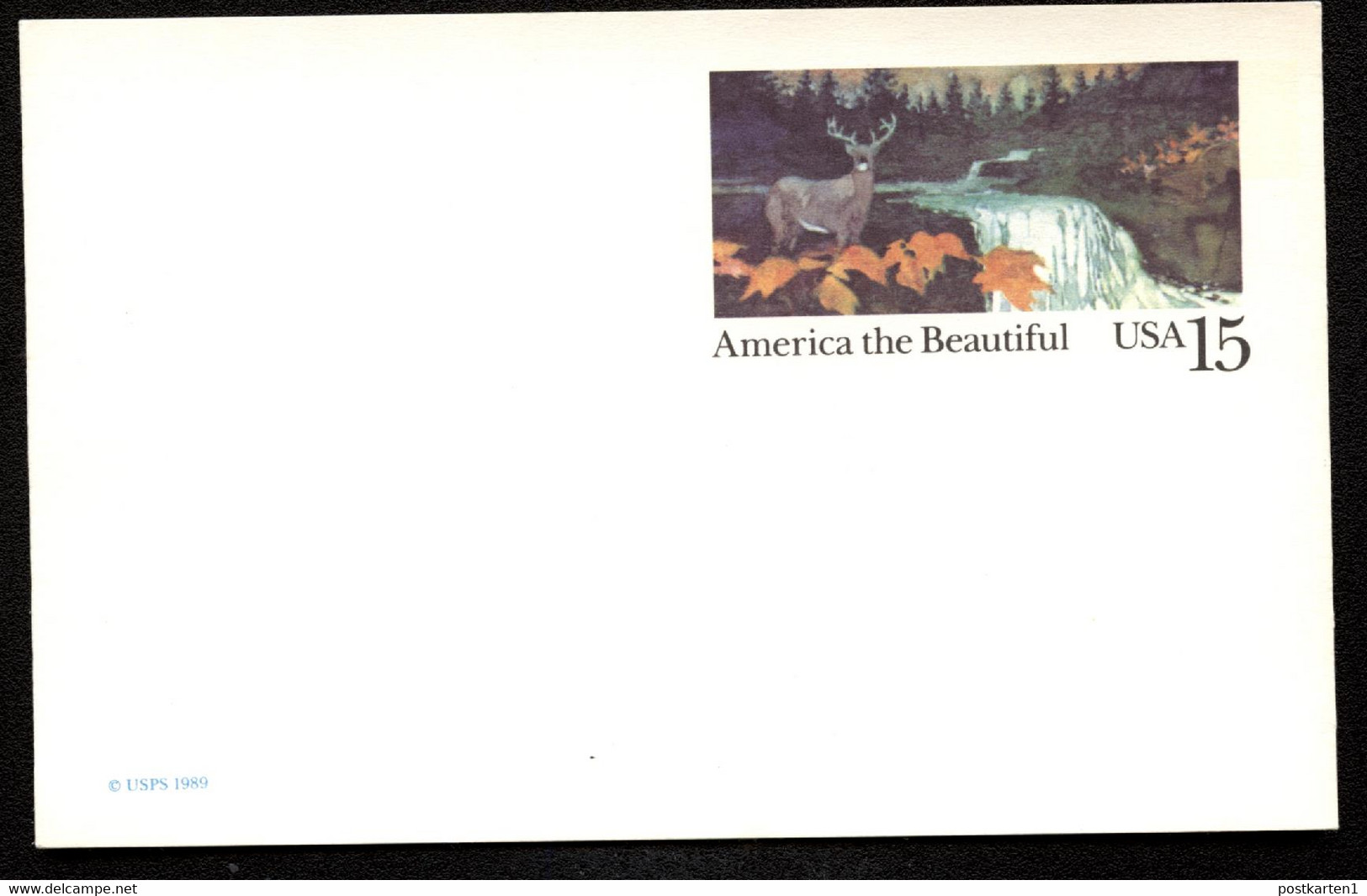 UX133 Postal Card DEER Mint Vf 1989 - 1981-00