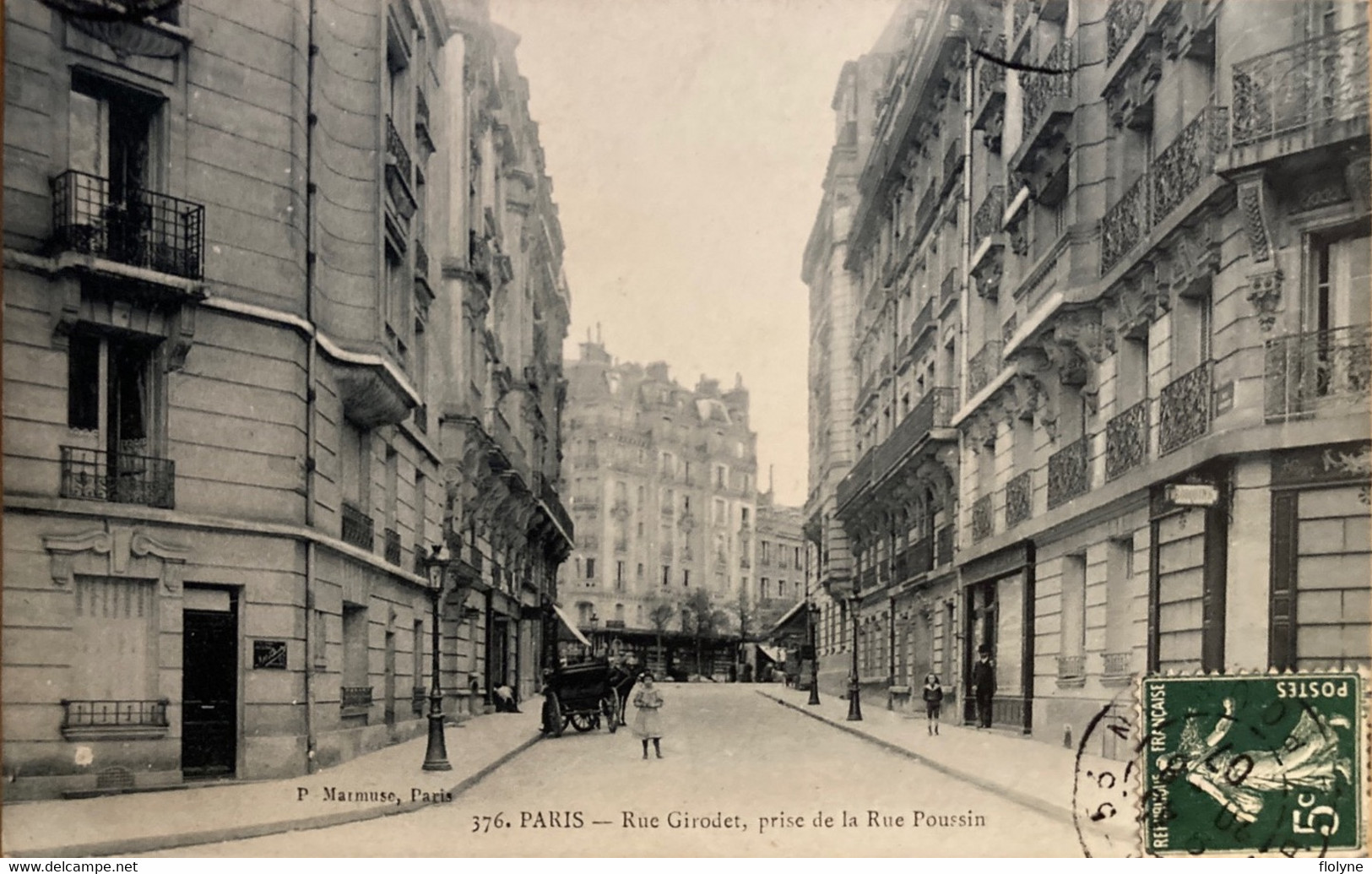 Paris - 16ème Arrondissement - La Rue Girodet , Prise De La Place Poussin - Paris (16)