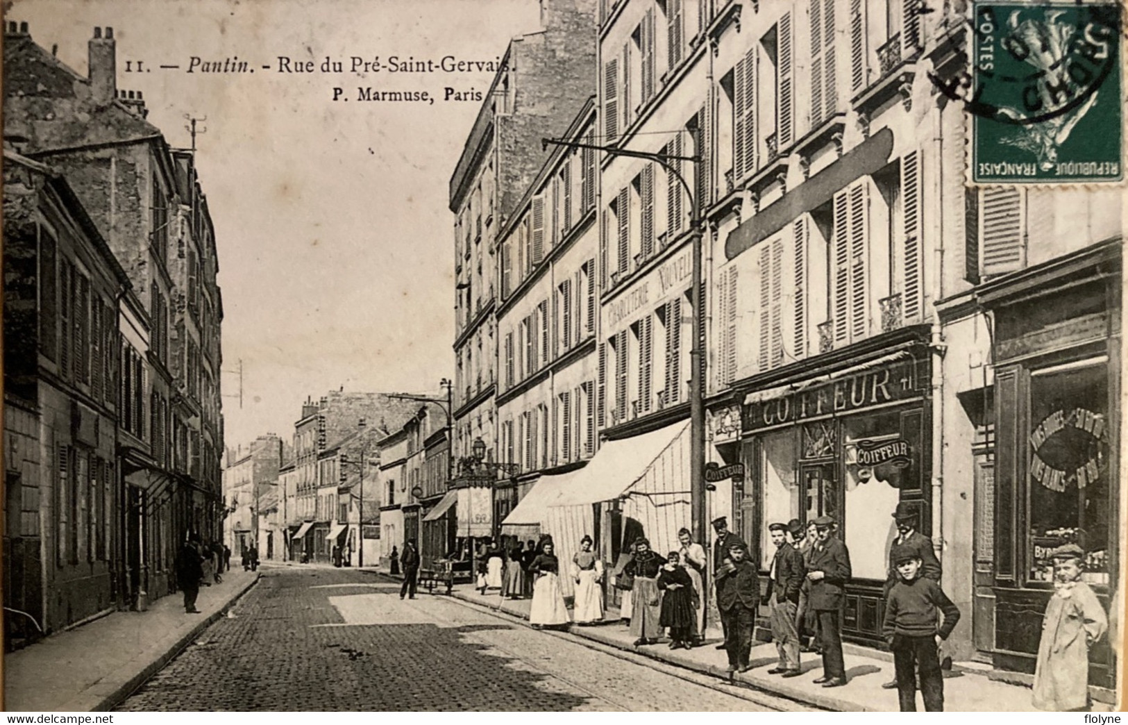 Pantin - La Rue Du Pré St Gervais - Coiffeur - Magasin Commerces - Pantin