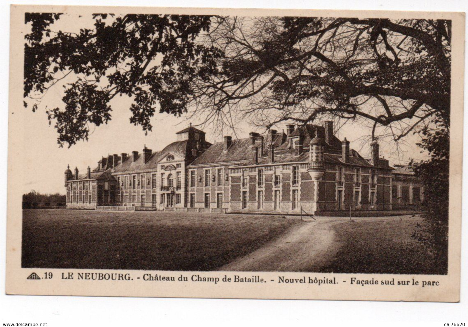 Le Neubourg , Château Du Champ De Bataille , Nouvel Hôpital , Façade Sud - Le Neubourg