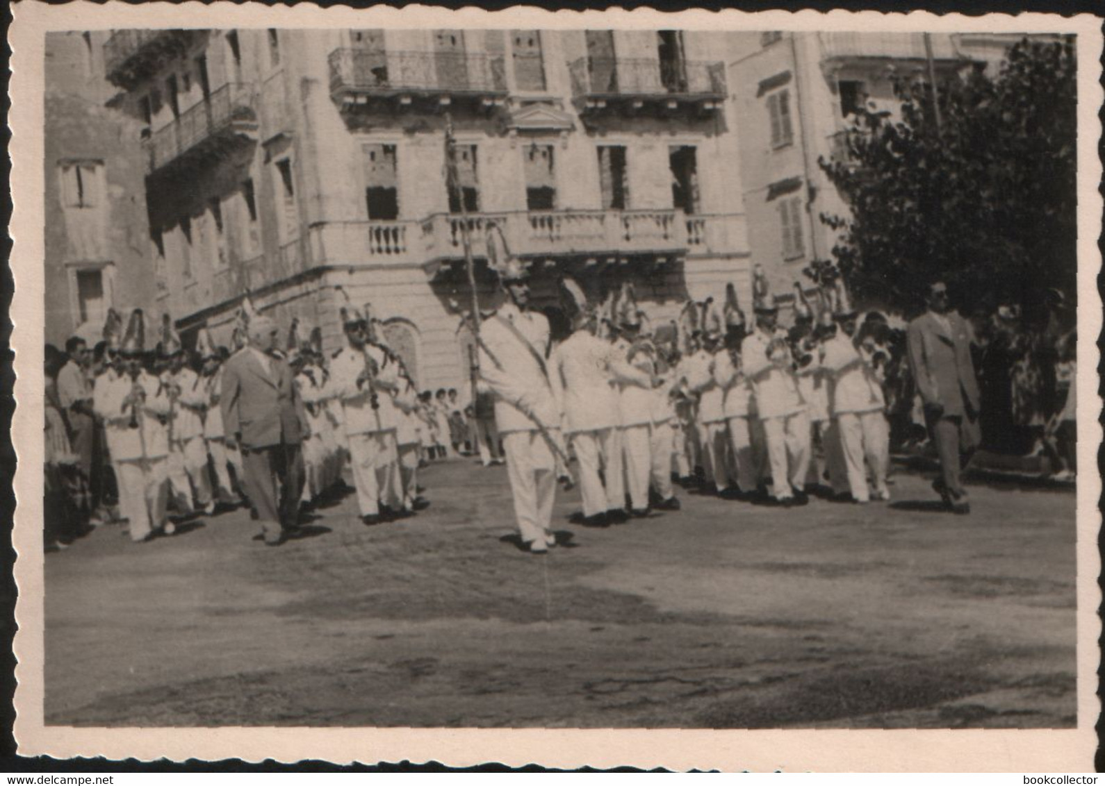 LOT OF 13 OLD PHOTOS CORFU KERKYRA GREECE LITANY PROCESSION ST. SPYRIDON HOLY RELICS PARADE SCHOOL PHILHARMONIC TOURIST