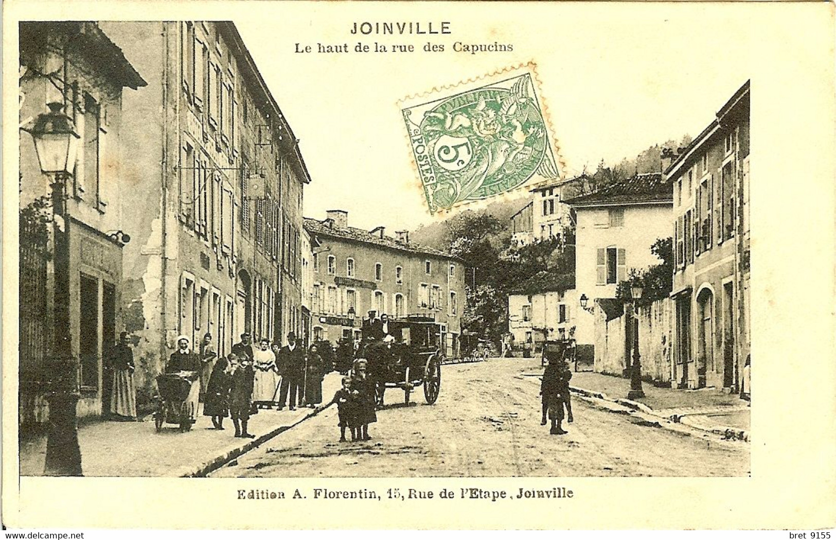 52 JOINVILLE LE HAUT DE LA RUE DES CAPUCINS GROSSE ANIMATION - Joinville