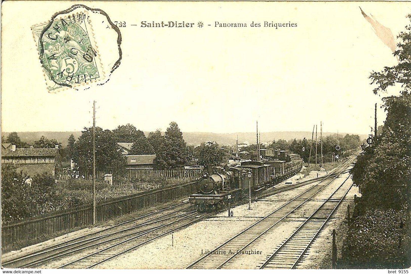 52 SAINT DIZIER PANORAMA DES BRIQUERIES ??? TRAIN SUR VOIE FERREE - Saint Dizier