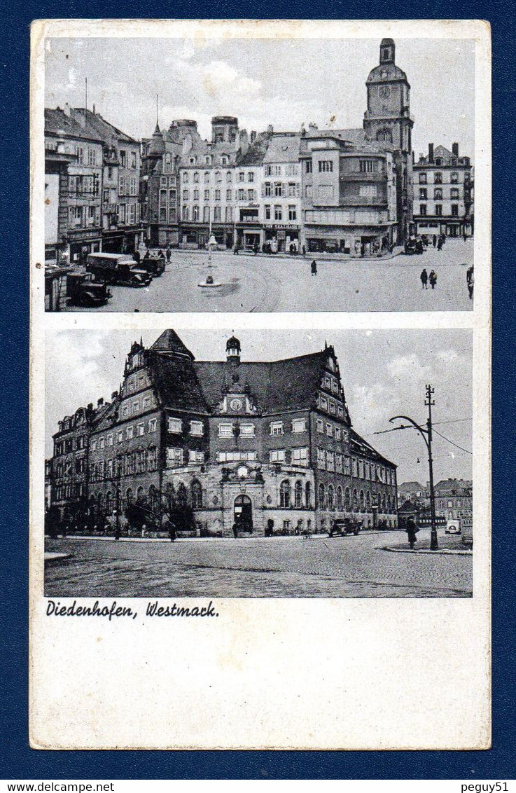 57. Thionville. Diedenhofen. Westmark. Marktplatz Mit Altem Rathaus. Kaiserliches Postamt. - Thionville