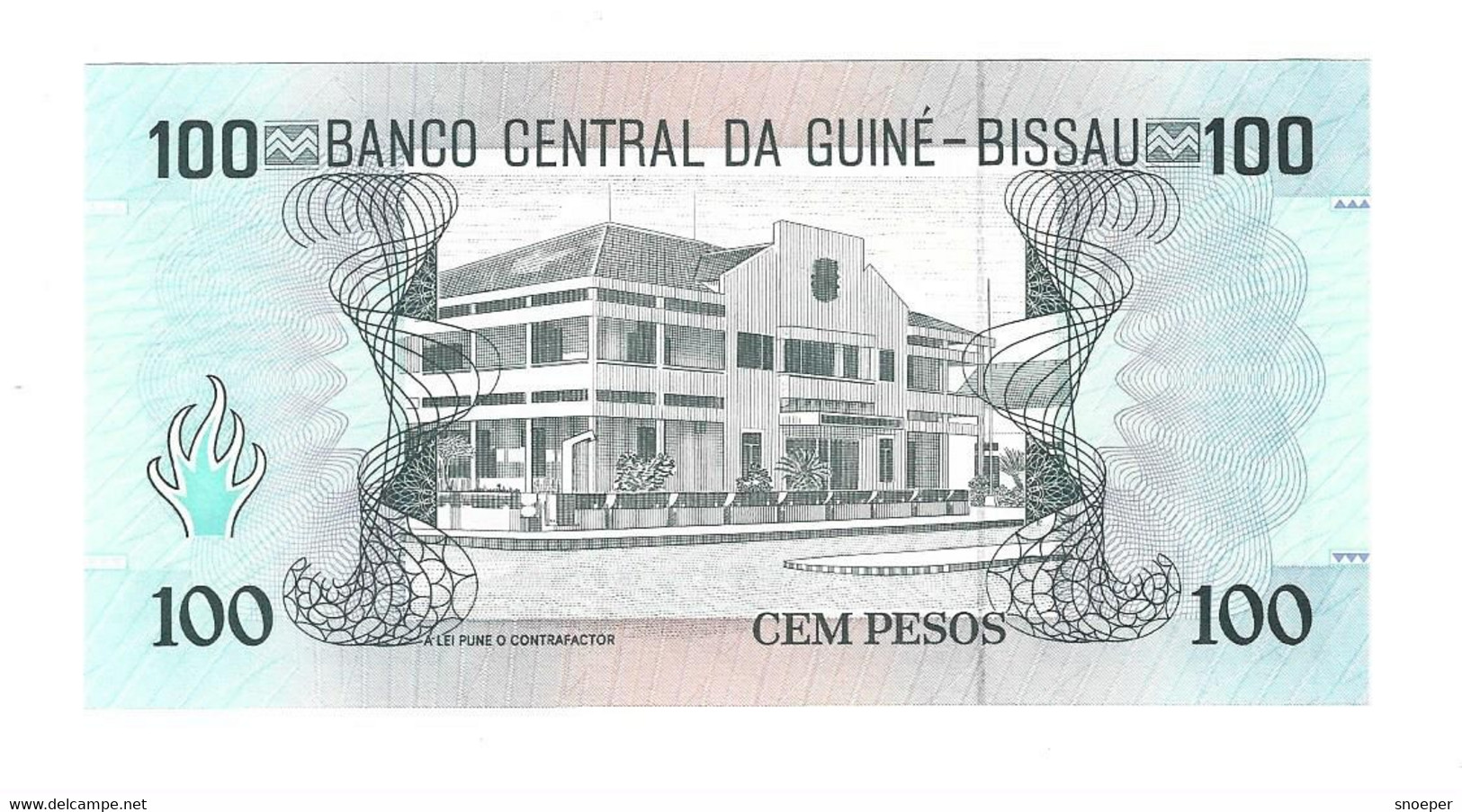 *guinea Bissau  100 Pesos 1990  11  Unc - Guinea–Bissau