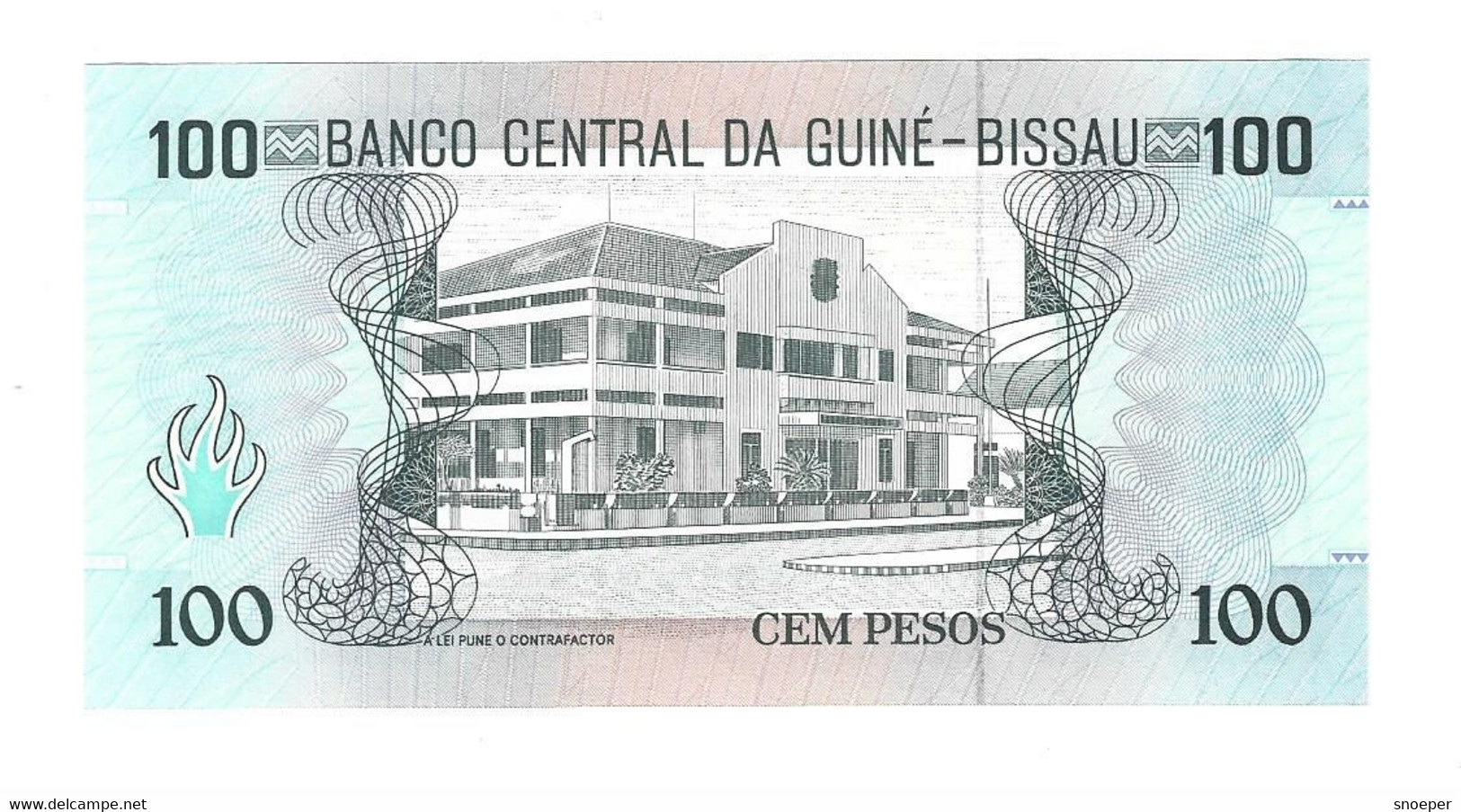 *guinea Bissau  100 Pesos 1990  11  Unc - Guinea-Bissau