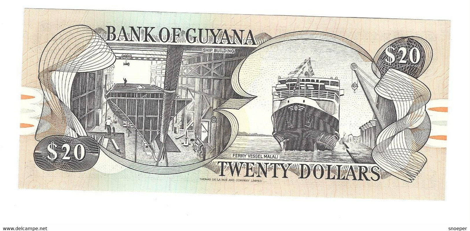 *guyana 20 Dollars 1996 30b  Sig 11   Unc - Guyana