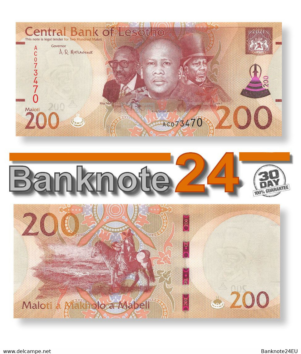 Lesotho 200 Maloti 2021 Unc - Lesoto