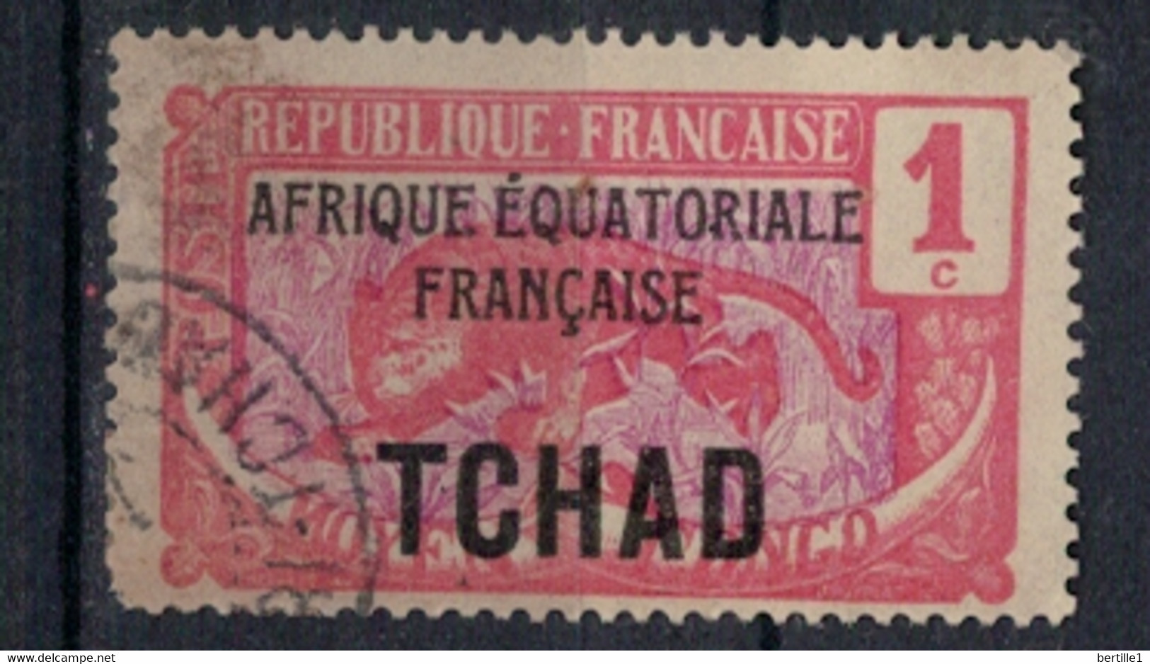 TCHAD    N°  YVERT  1 OBLITERE     ( Ob   9 / 53 ) - Used Stamps